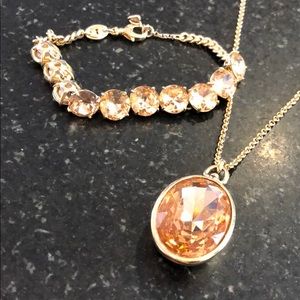 Like new! Fossil necklace and bracelet